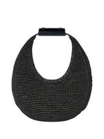 STAUD Staud Raffia Moon Bag