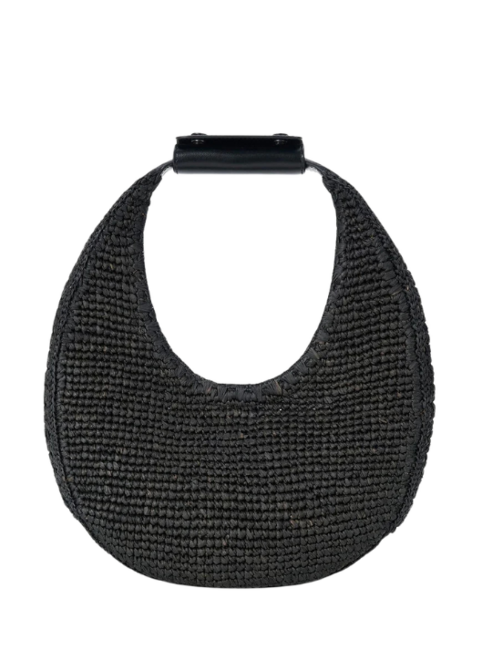 STAUD Staud Raffia Moon Bag