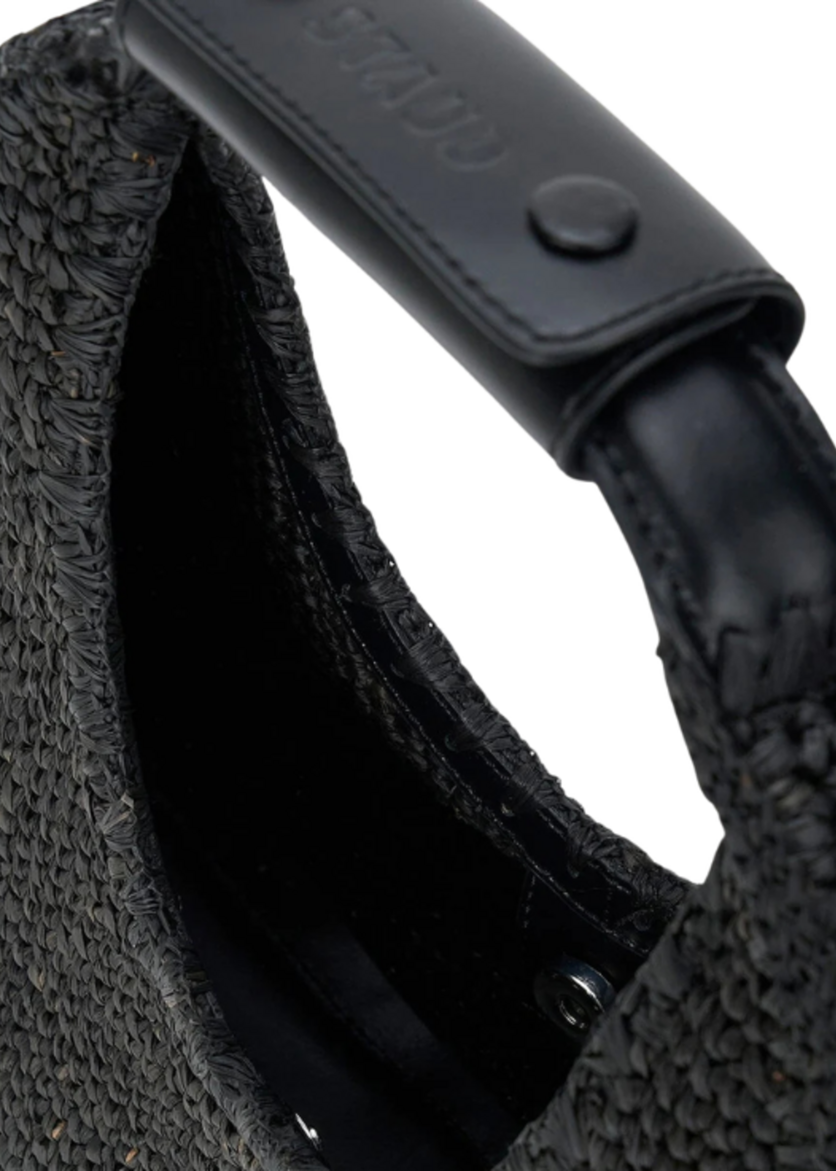 STAUD Staud Raffia Moon Bag