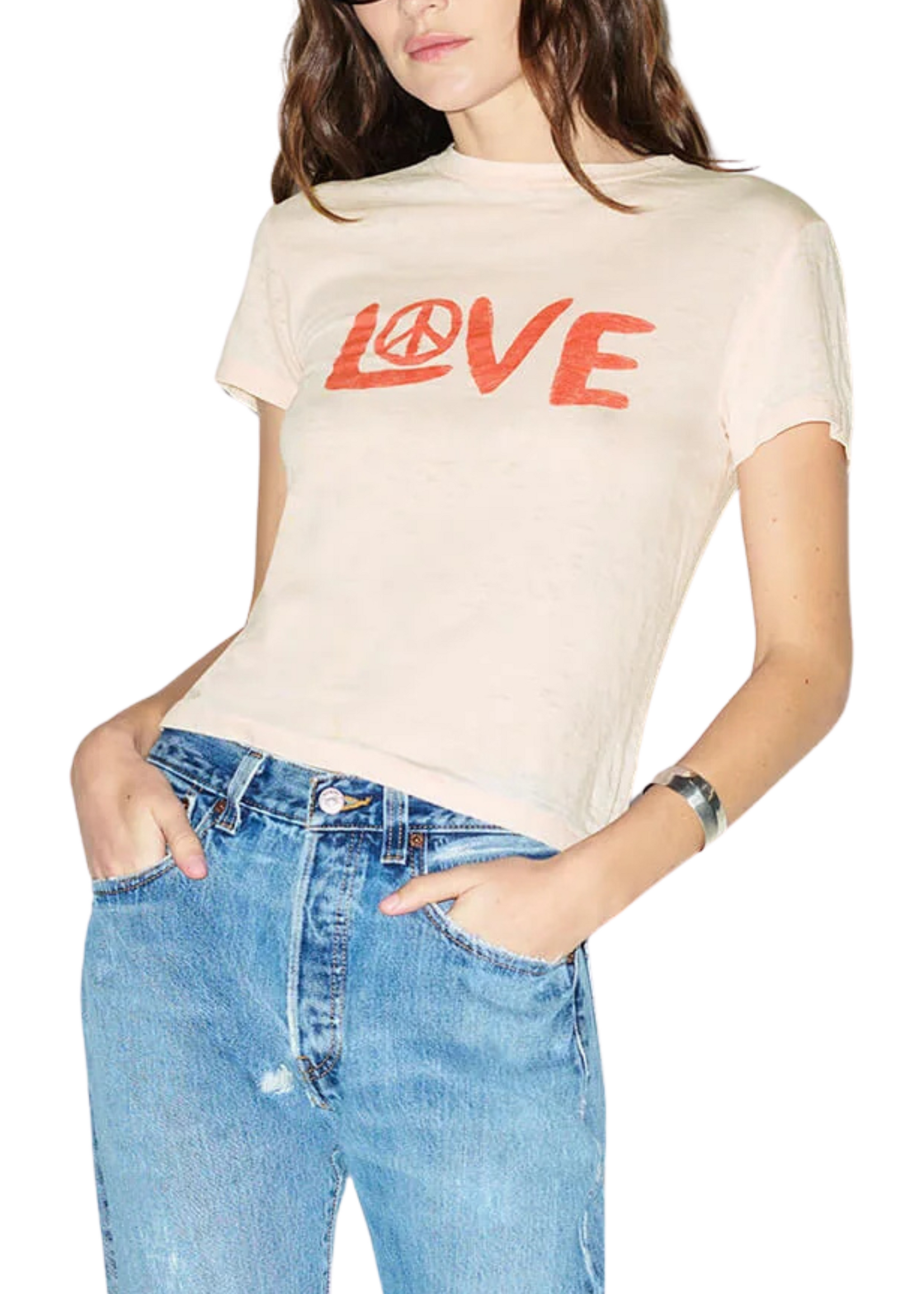 Re/Done Re/Done Classic Tee Love & Peace