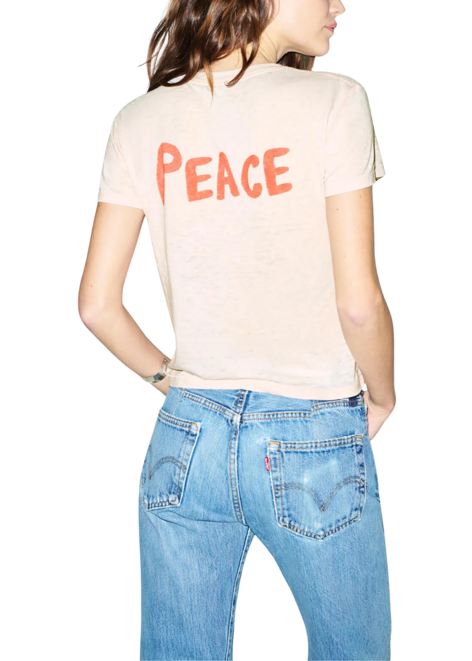 Re/Done Re/Done Classic Tee Love & Peace