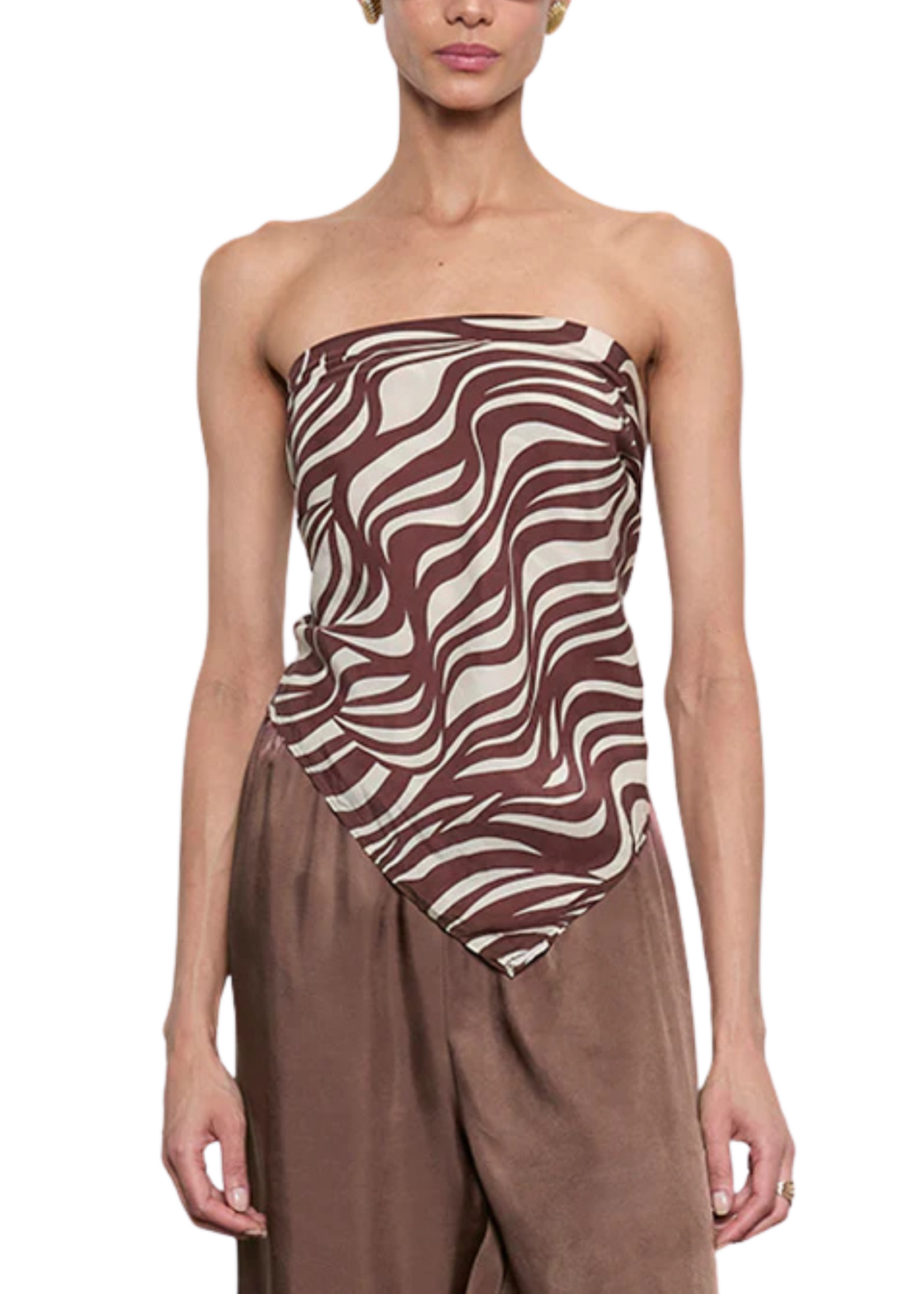 Enza Costa Enza Costa  Print Scarf Top