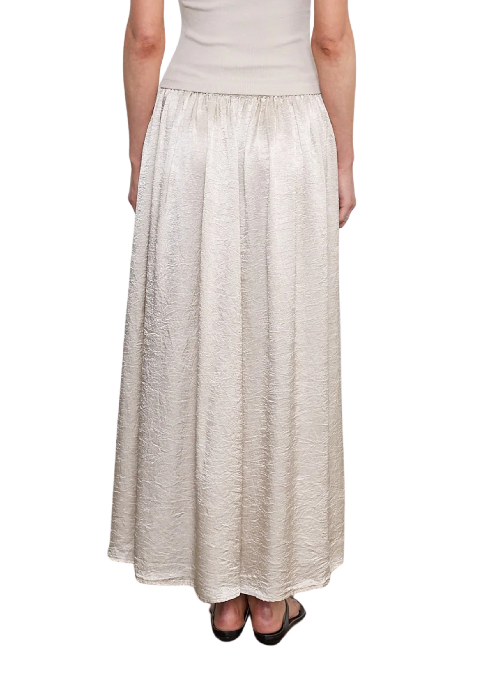 Enza Costa Enza Costa Satin Celeste Skirt