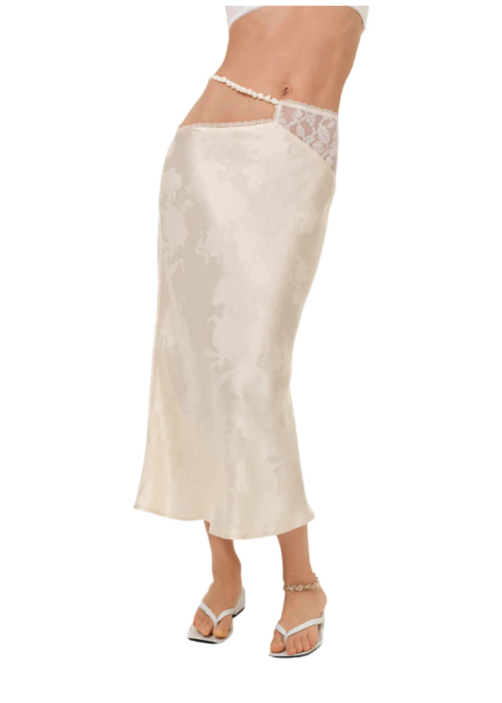 For Love & Lemons FLL Adrift Midi Skirt