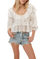 For Love & Lemons FLL  Lilou Top