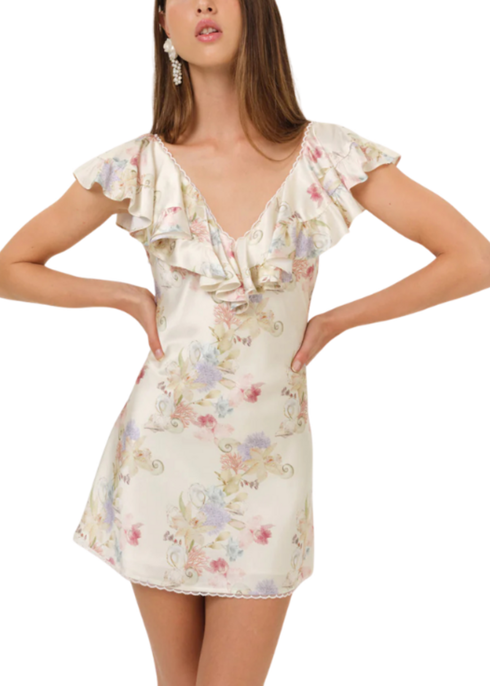 For Love & Lemons FLL Lulu Shell Mini Dress
