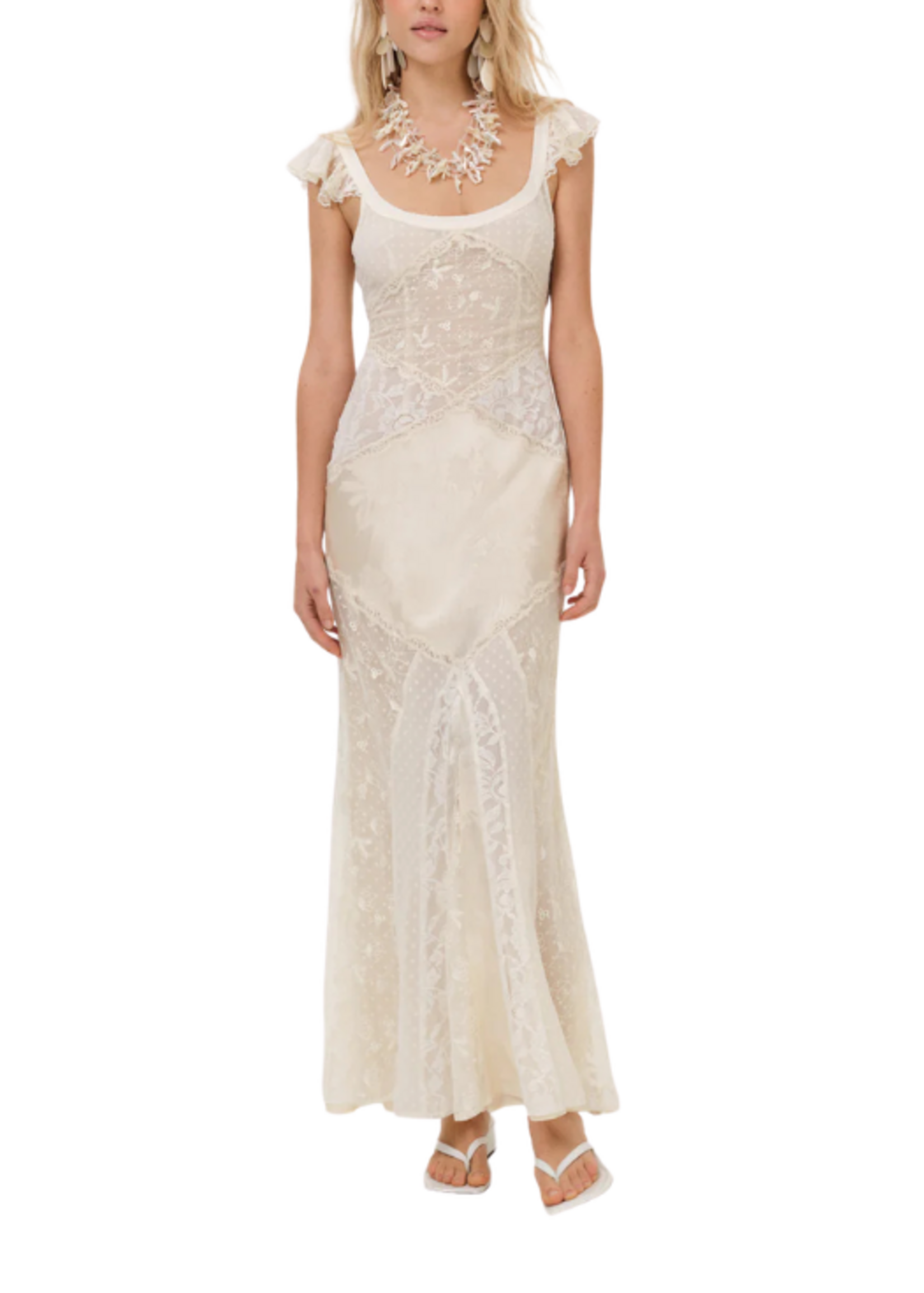 For Love & Lemons FLL Bellamy Maxi Dress