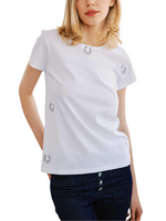 Catherine Gee Catherine Gee Embroidered Horseshoe Tee