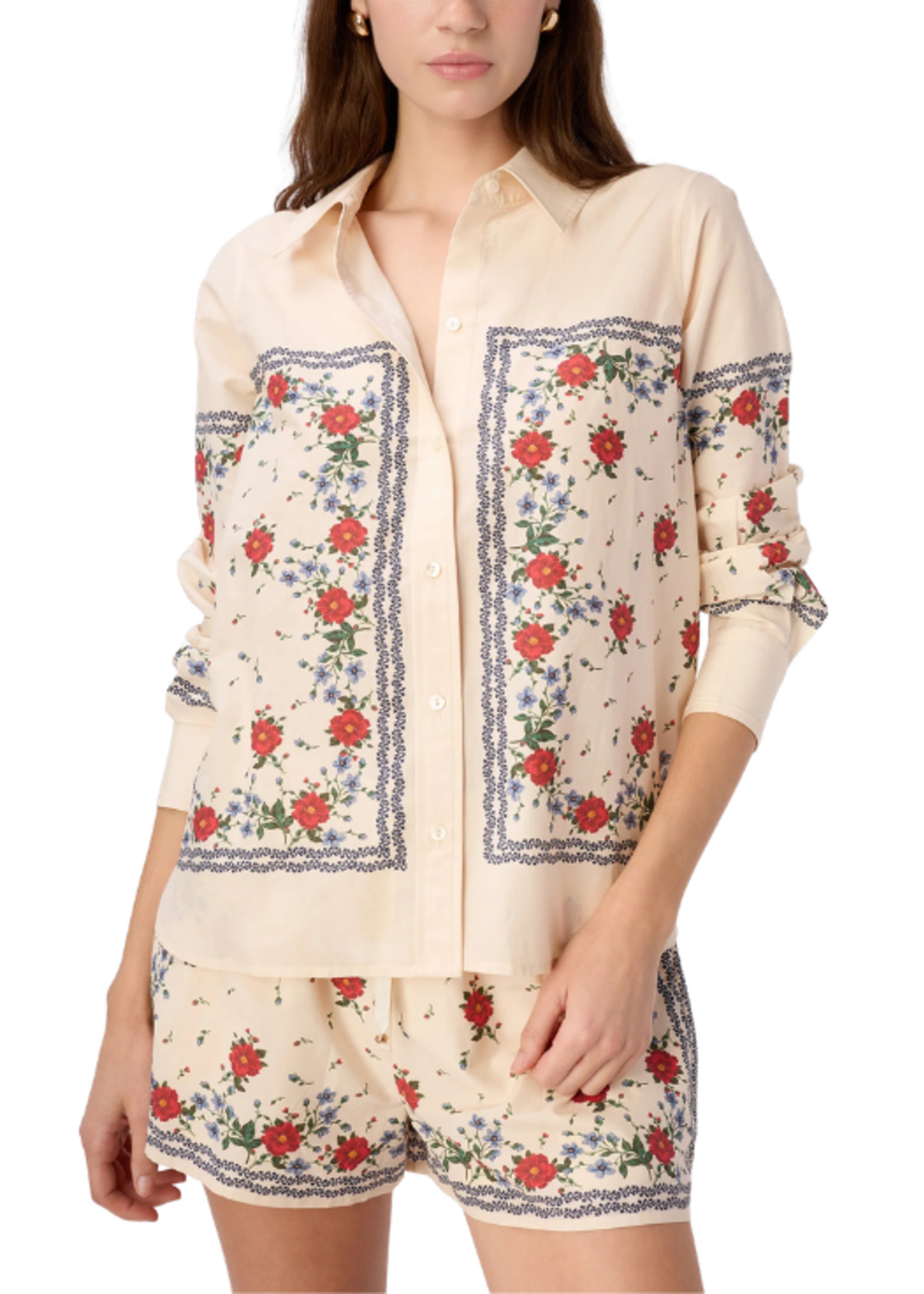 CAMI NYC Cami Rafella Silk Cotton Top