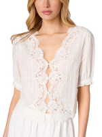 CAMI NYC Cami Junie Cotton Plaid Top