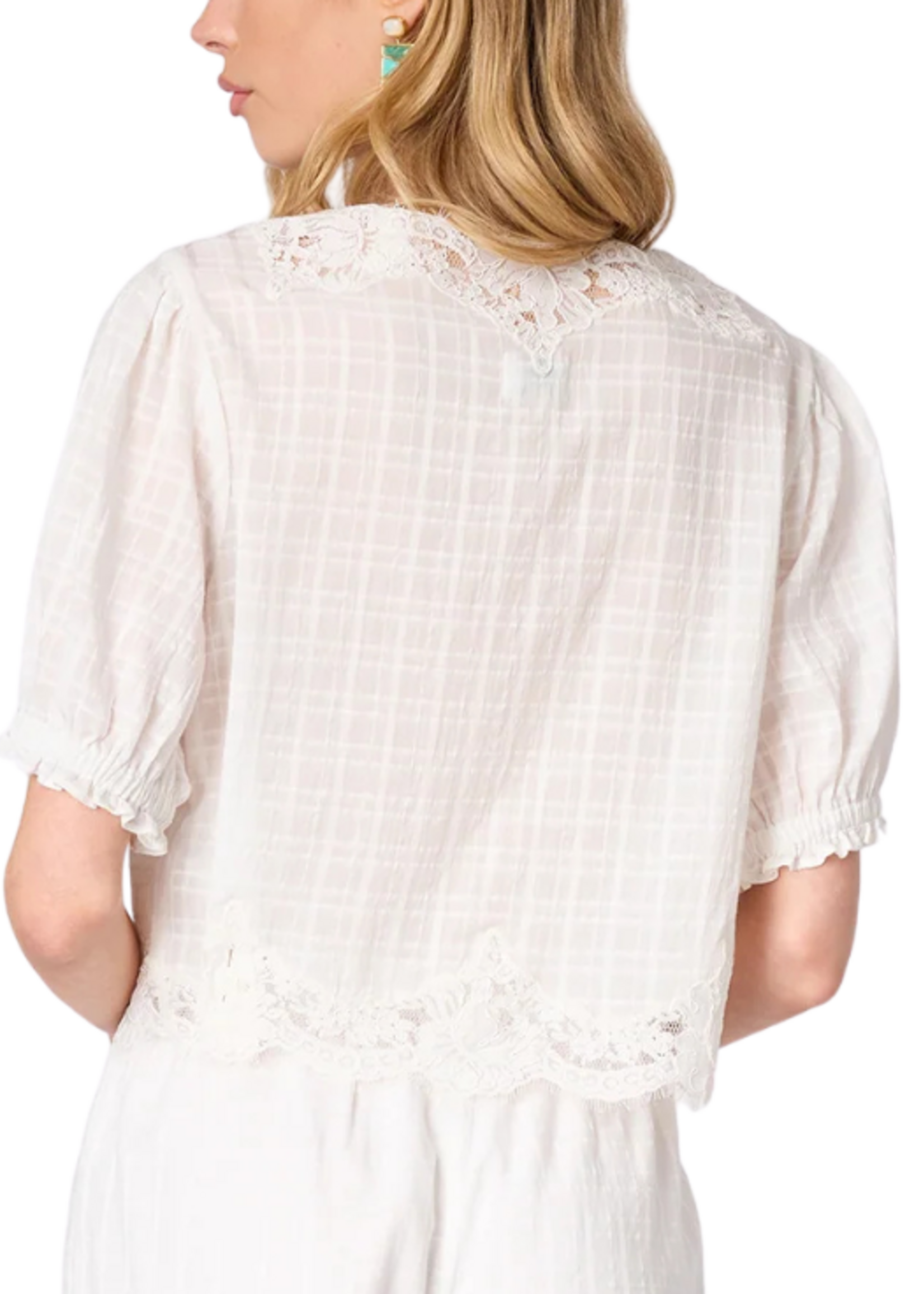 CAMI NYC Cami Junie Cotton Plaid Top