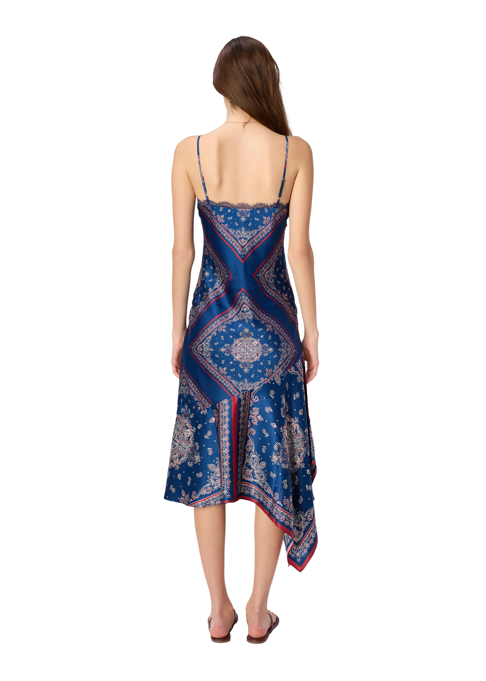 CAMI NYC Cami Becky Lace Trim Dress