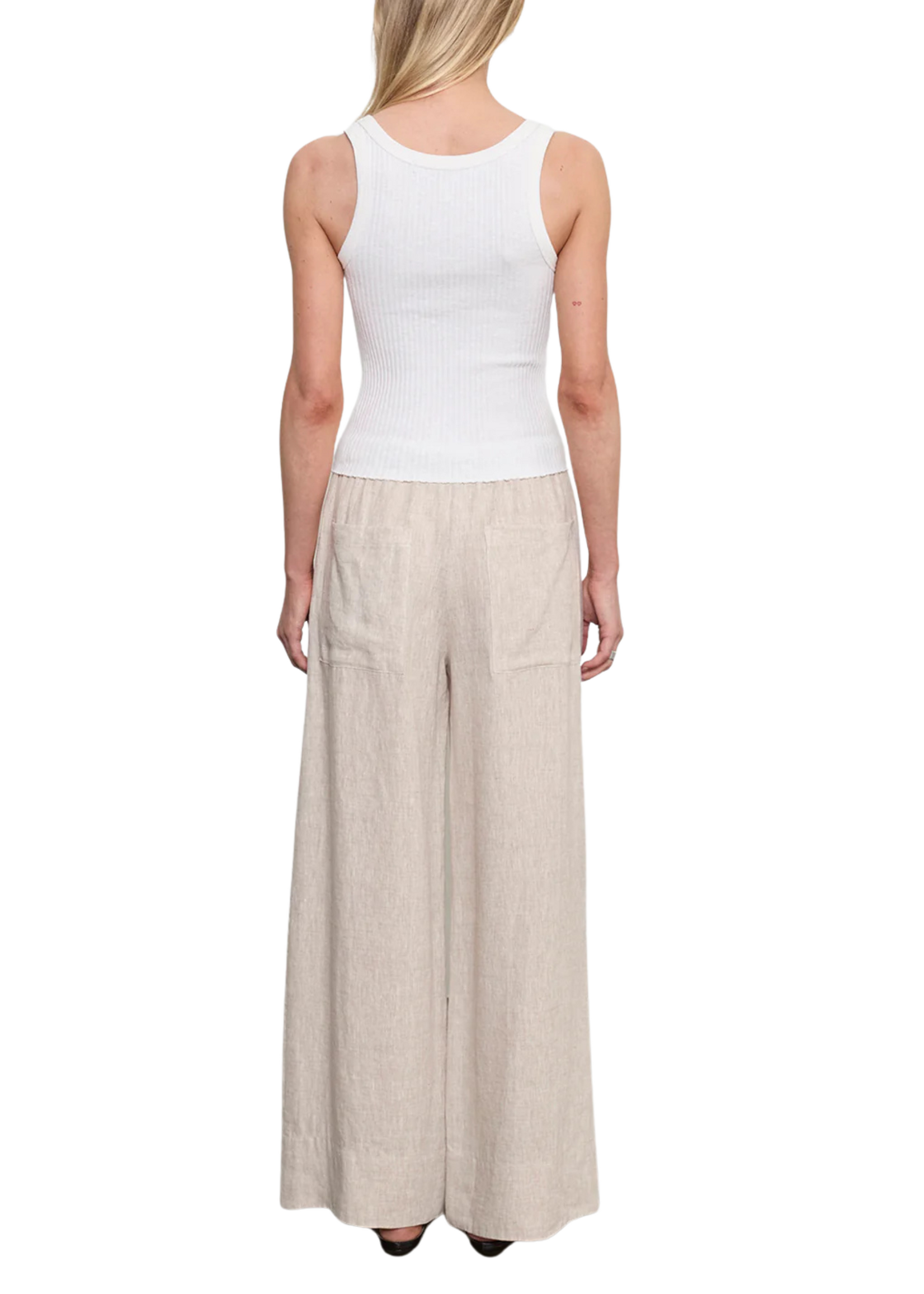 Enza Costa Enza Costa Linen Cropped Pant