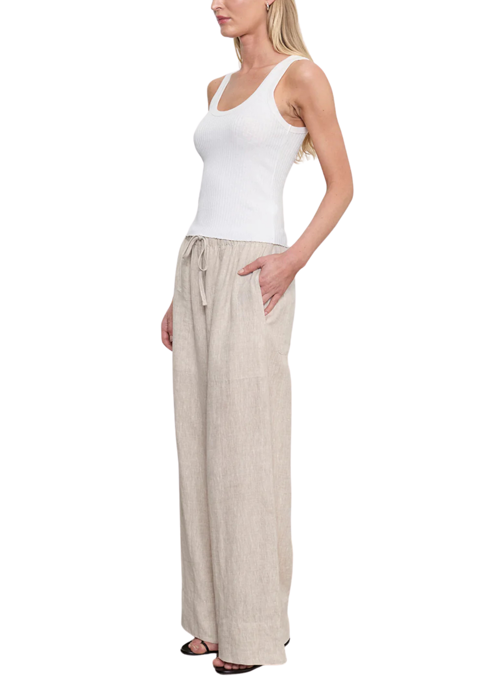 Enza Costa Enza Costa Military Rib Crop Tank
