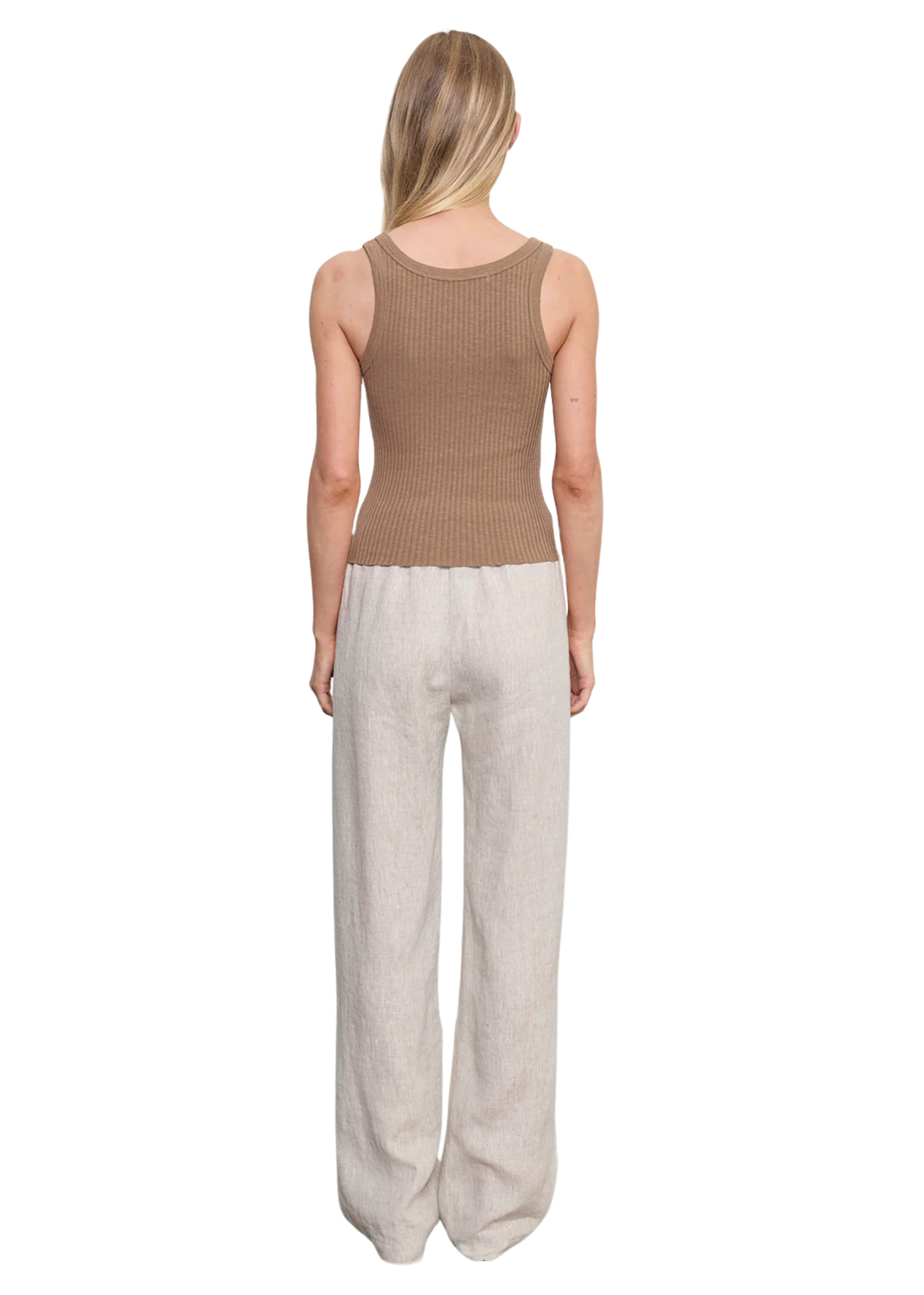 Enza Costa Enza Costa Military Rib Crop Tank