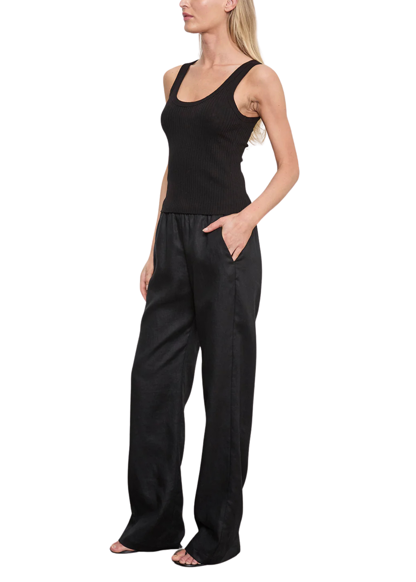 Enza Costa Enza Costa Military Rib Crop Tank
