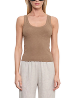 Enza Costa Enza Costa Military Rib Crop Tank