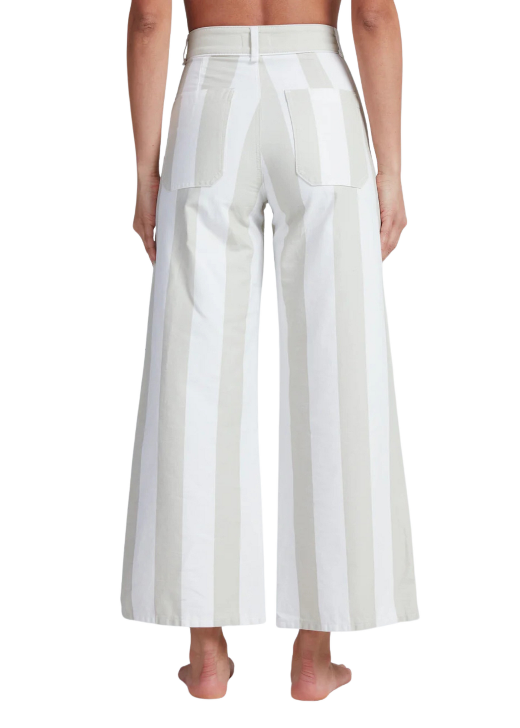 ASKK Askk Cropped Stripe Sailor Pant
