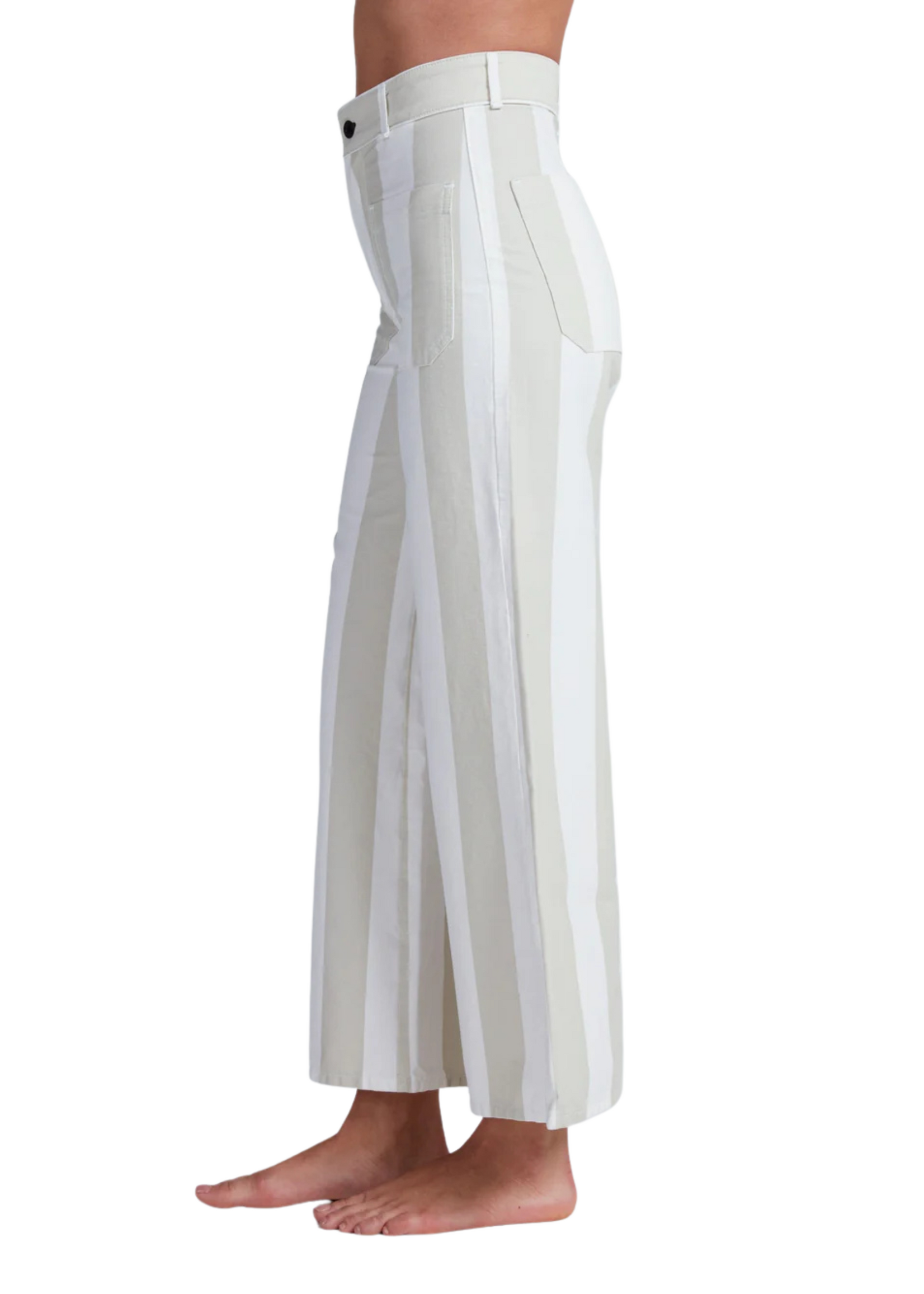 ASKK Askk Cropped Stripe Sailor Pant