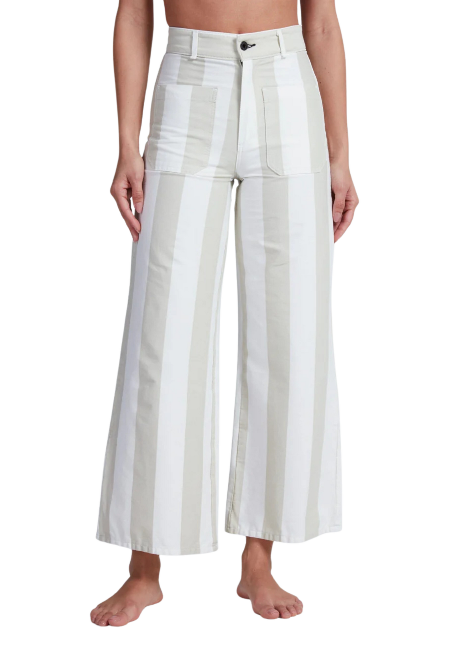 ASKK Askk Cropped Stripe Sailor Pant