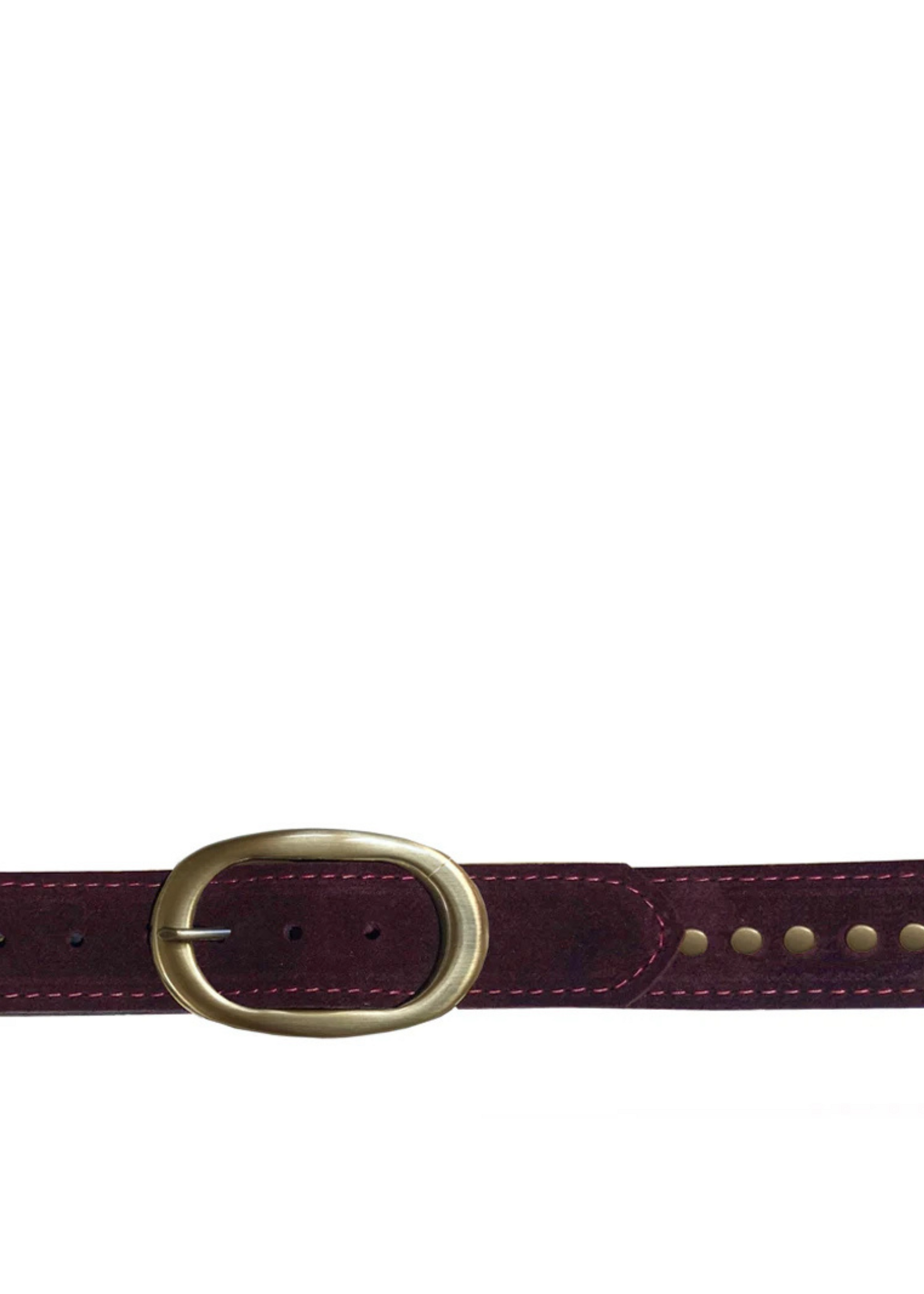 Kim White Kim White Oval Classic Studded Belt