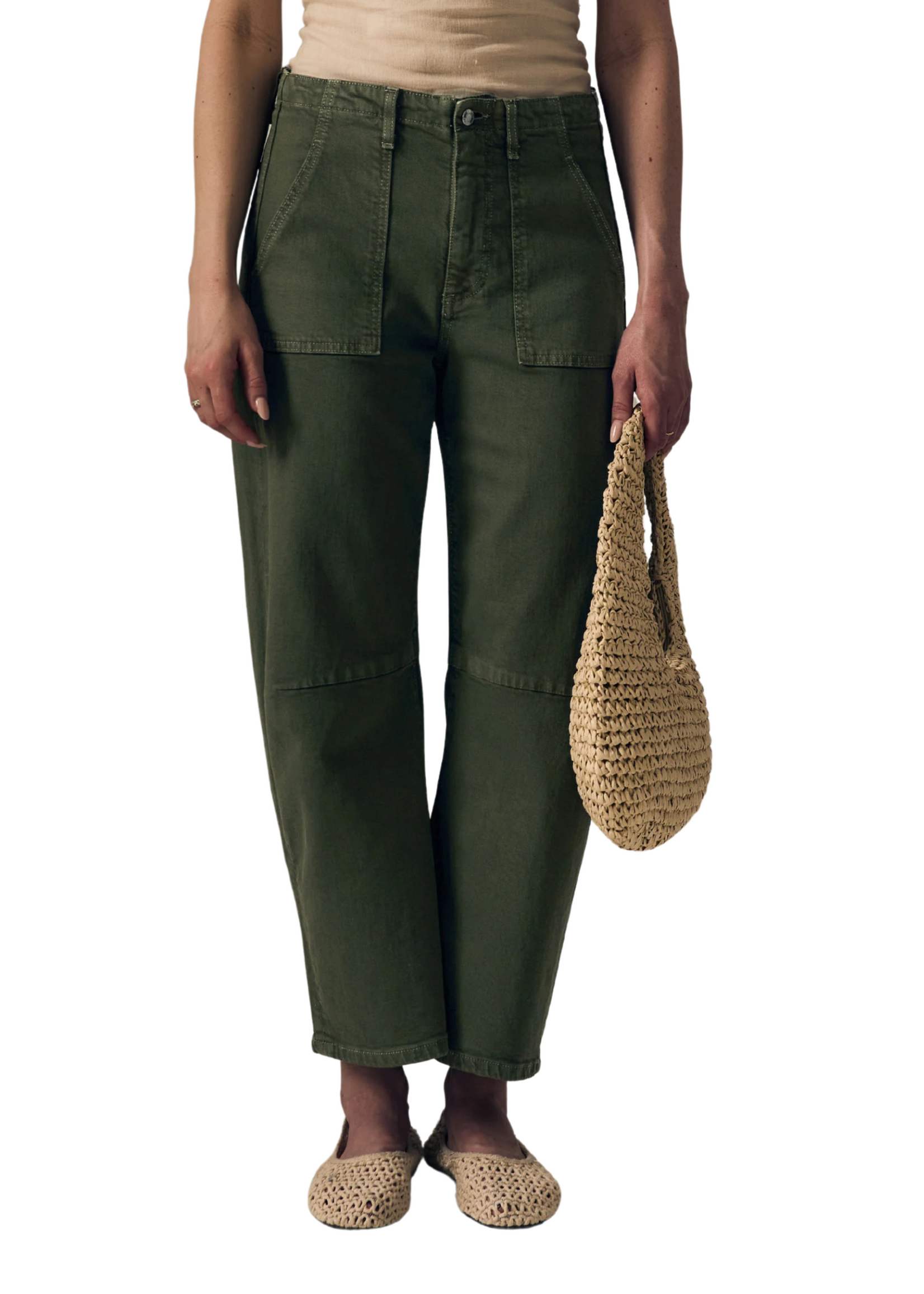 Le Jean Le Jean Soft Utility Barrel Jean