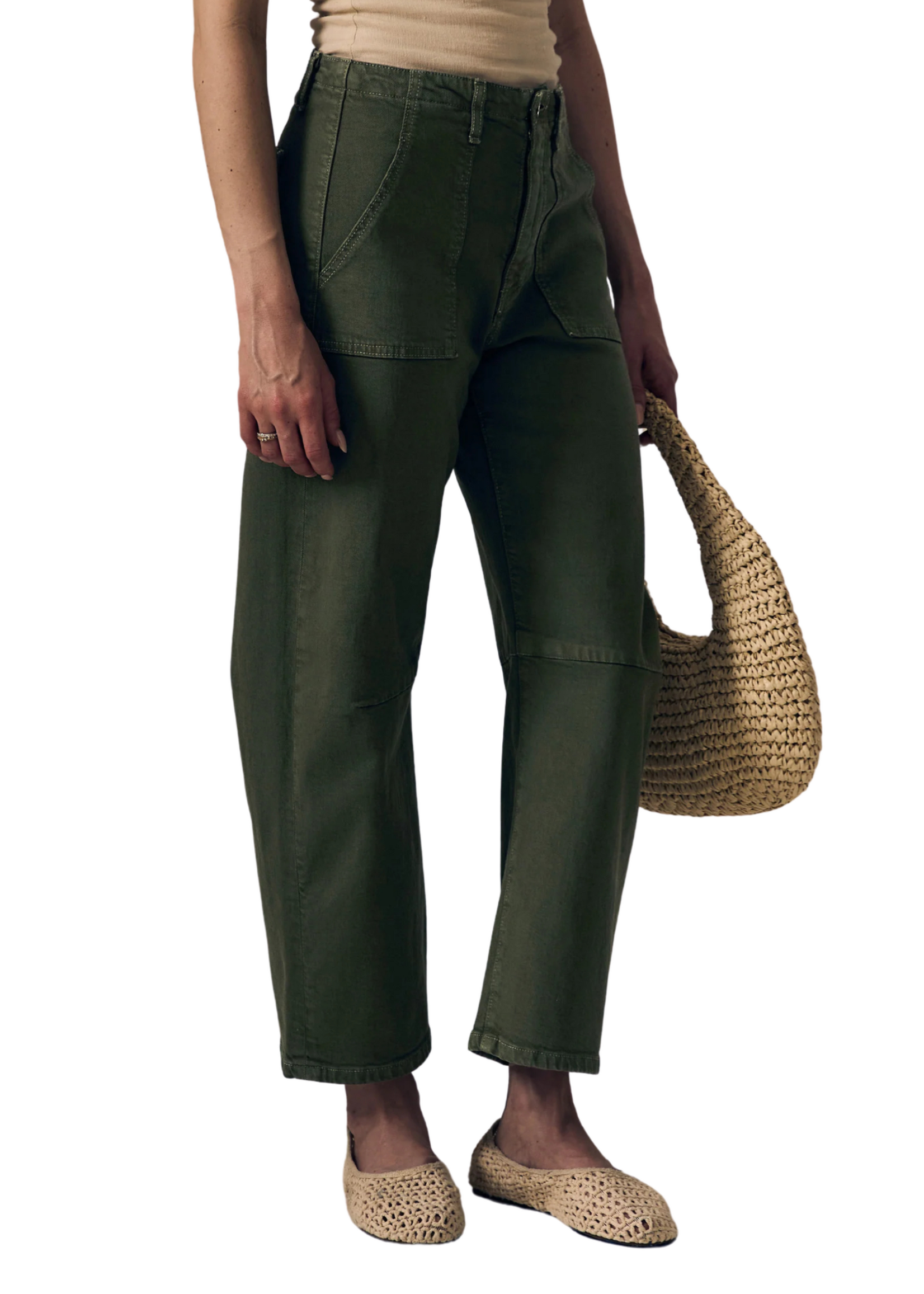 Le Jean Le Jean Soft Utility Barrel Jean