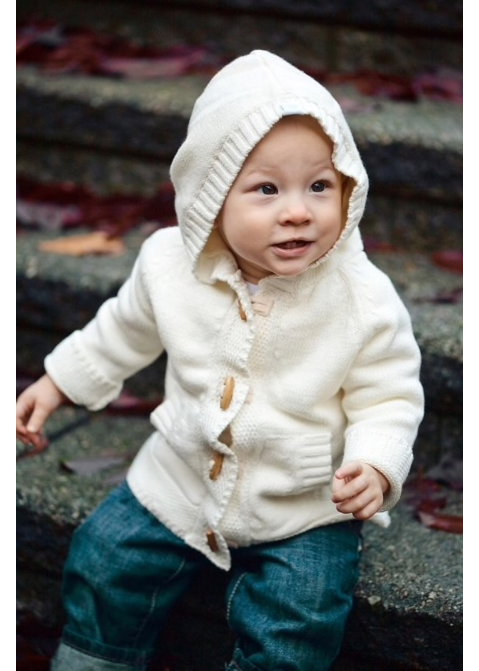 Beba Bean Beba Bean, Knit Hoodie for Baby