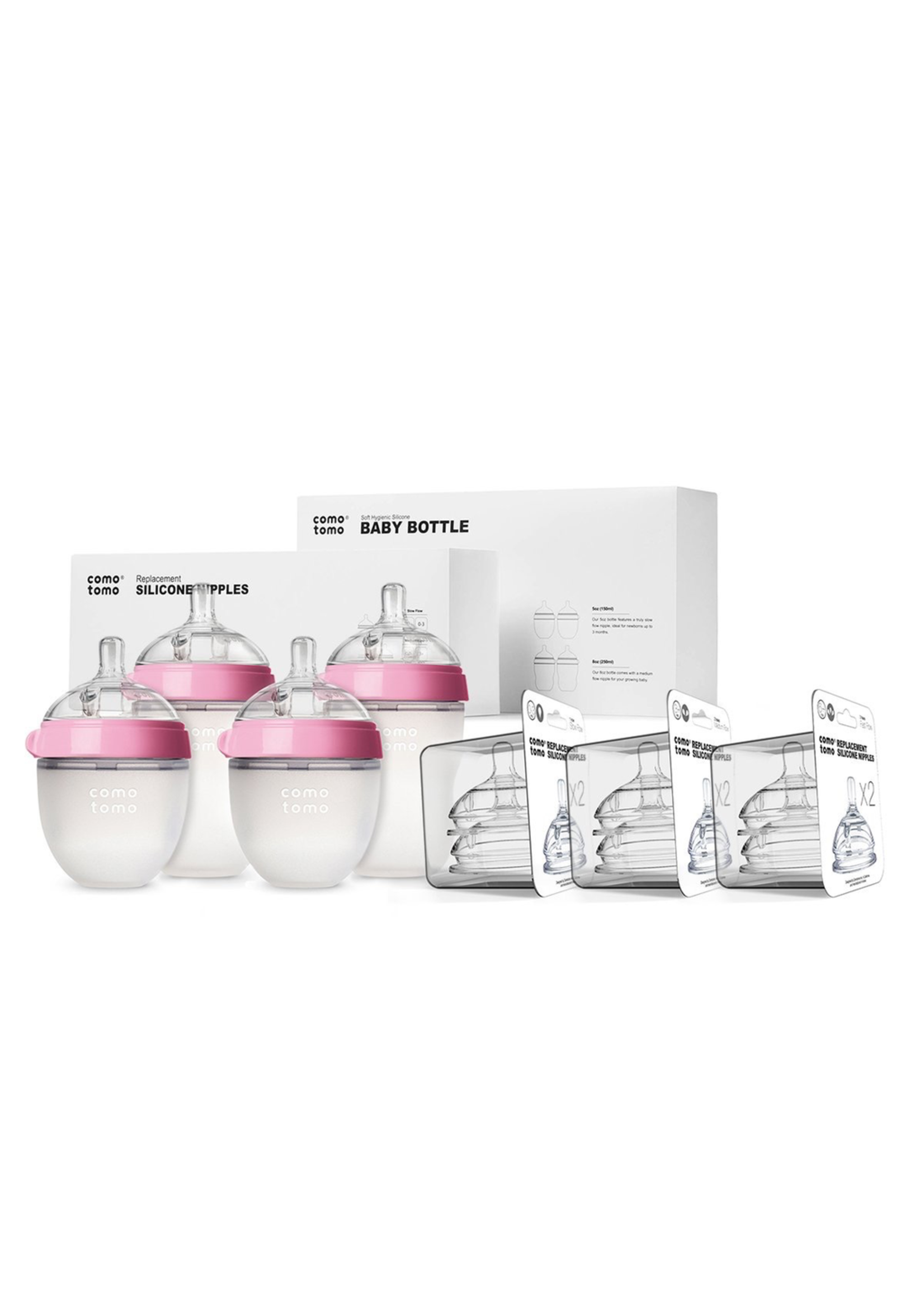 Comotomo Como Tomo, Baby Bottle Bundle