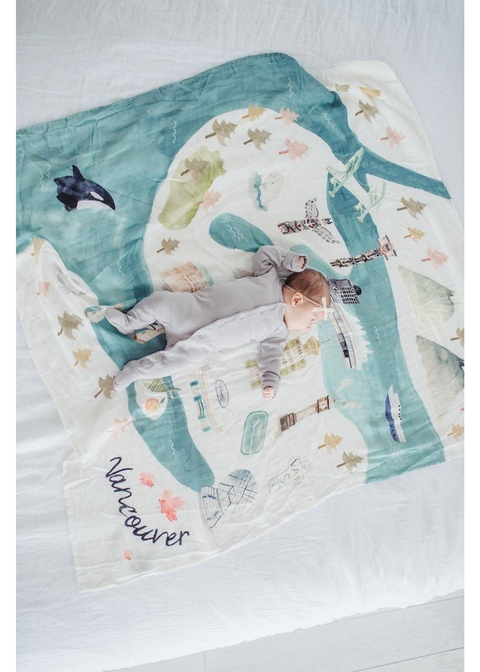 Loulou Lollipop Loulou Lollipop, Bamboo Muslin Swaddle - Vancouver