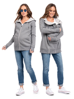 Seraphine Seraphine, Connor: 3-In-1 Active Hoodie || Grey