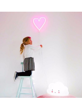 A Little Lovely Co. A Little Lovely Pink Heart Neon Light