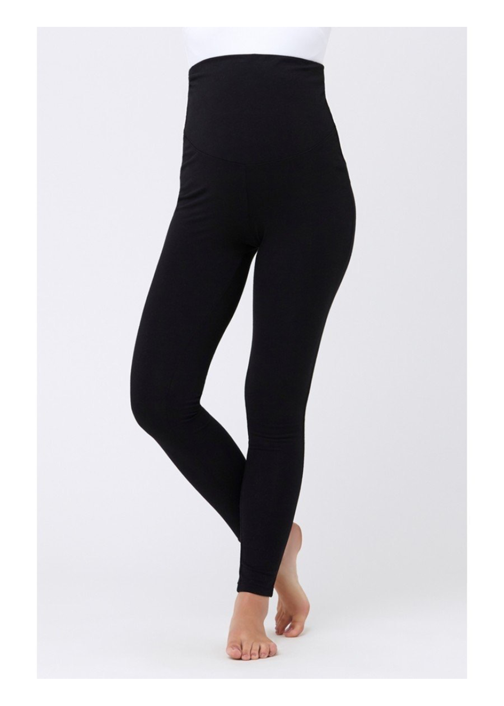 Ripe Organic Cotton Overbelly Maternity Legging in Black by Ripe