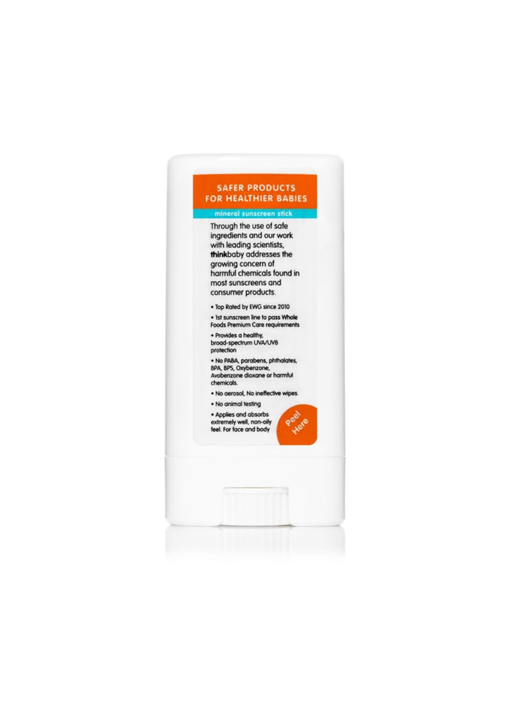 Thinkbaby Think Baby Mineral Based Sunscreen Stick SPF 30+ .64oz/18.4g