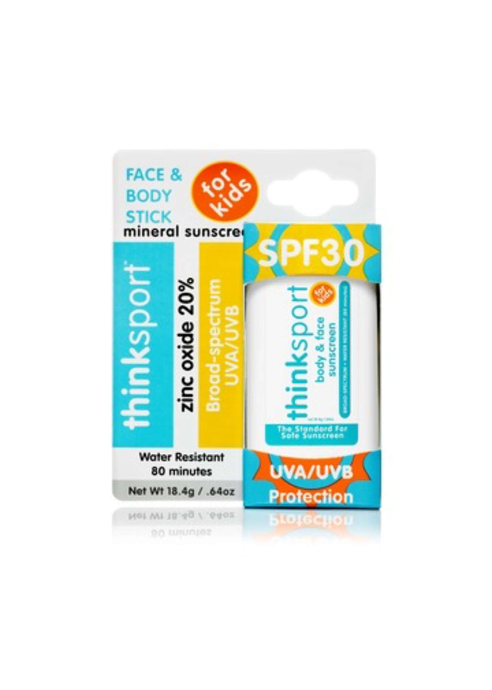 Thinksport Think Kid Mineral Based Sunscreen Stick SPF 30+ .64oz/18.4g