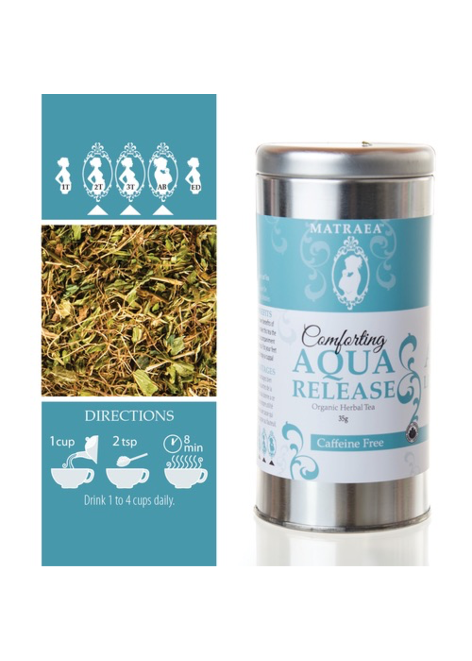 Matraea Matraea, Aqua Release Tea, 35g, Organic