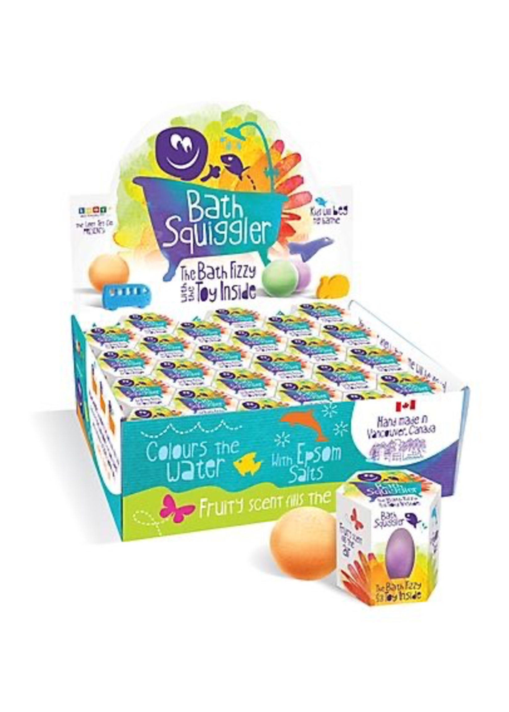Bath Squigglers Loot Toys, Bath Squigglers, Bath Bomb Scented Fizzy with Hidden toy