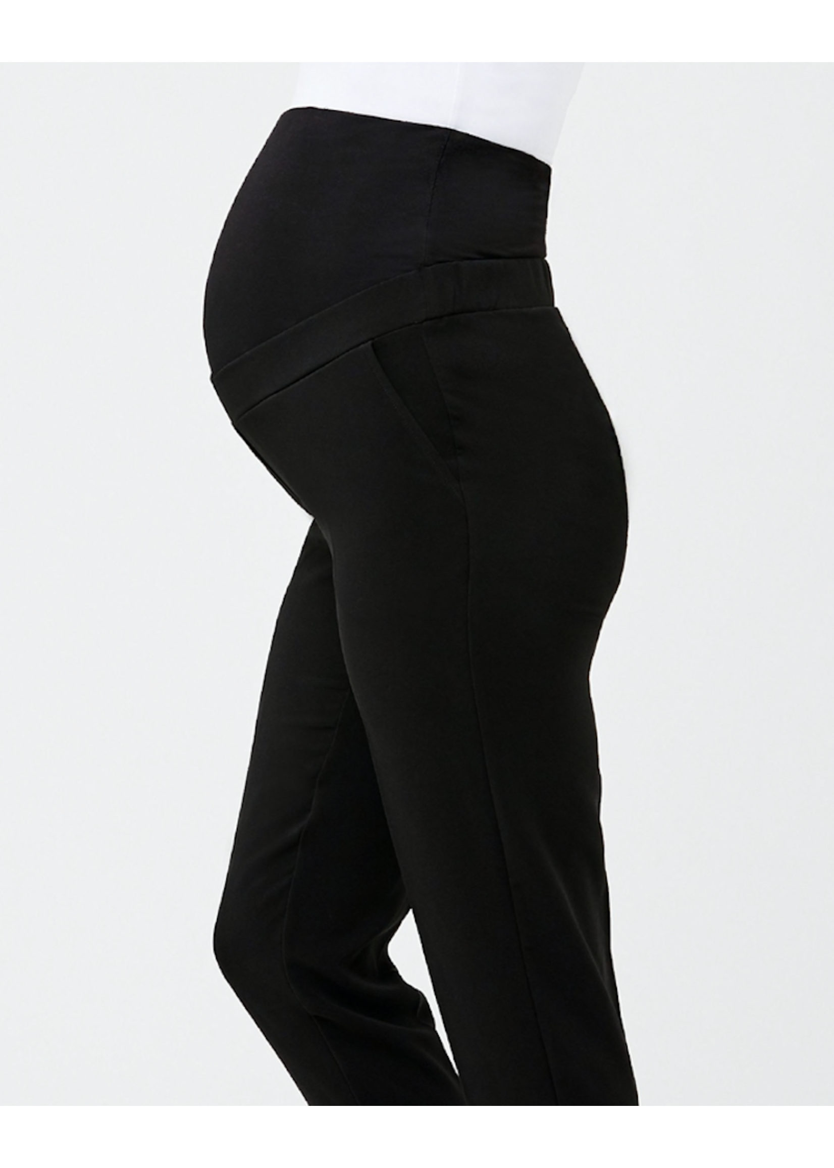 Floressa Tonia Cropped Maternity Ponte Pants in Navy  Queen Bee