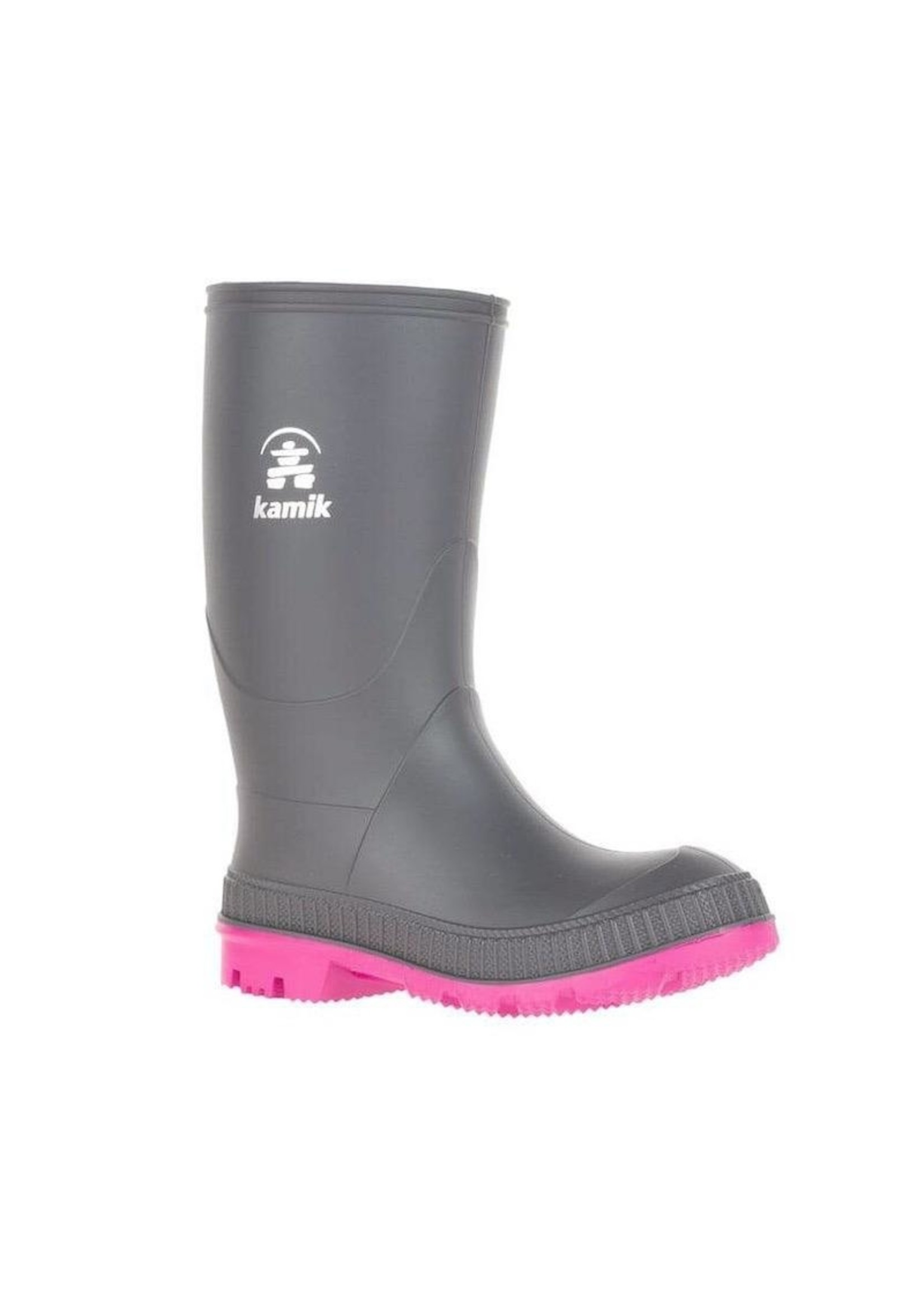 Kamik Kamik, STOMP Kids Rainboots Charcoal & Magenta