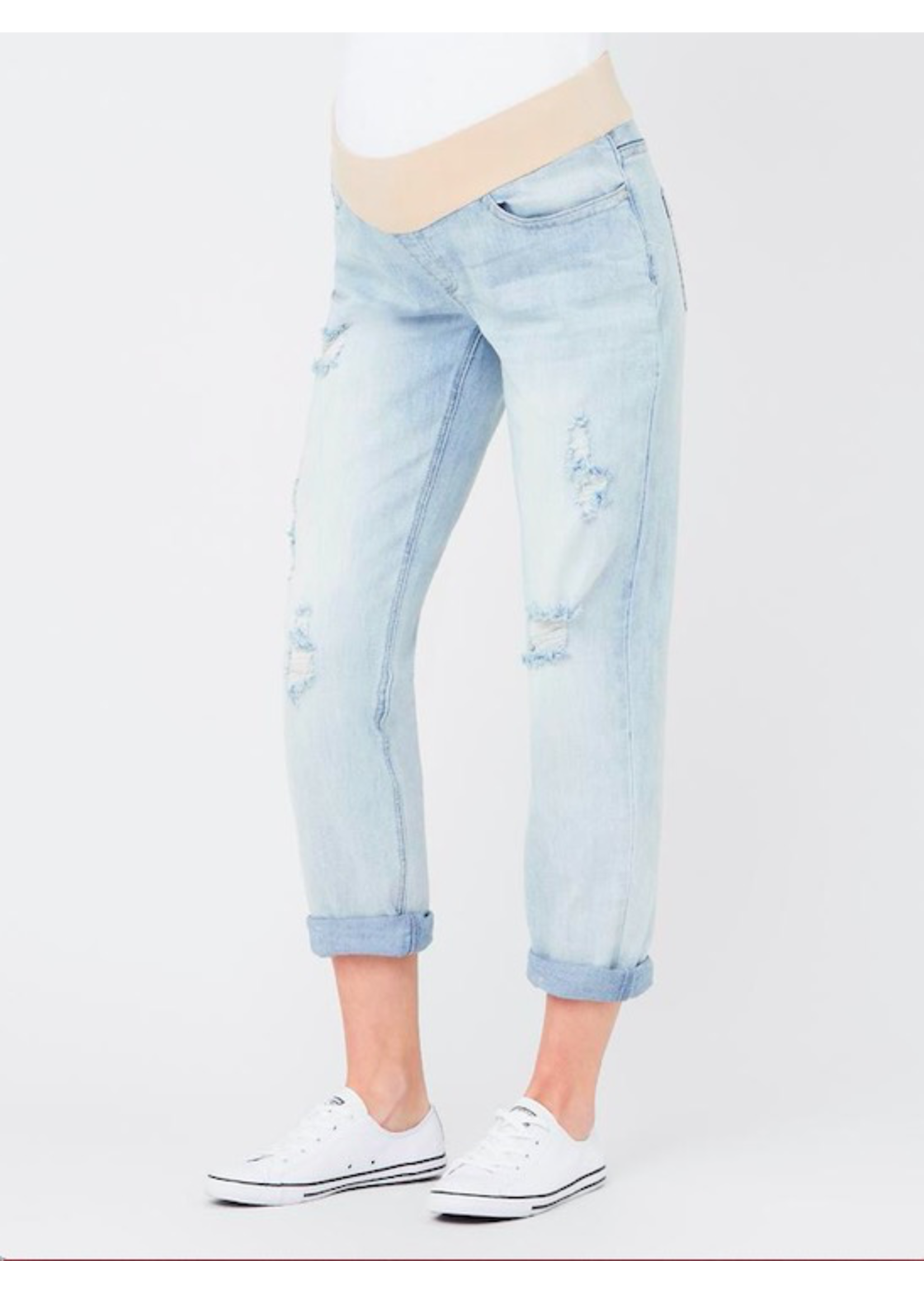 Ripe Maternity Ripe Maternity, Baxter Boyfriend Jean Clean Fade