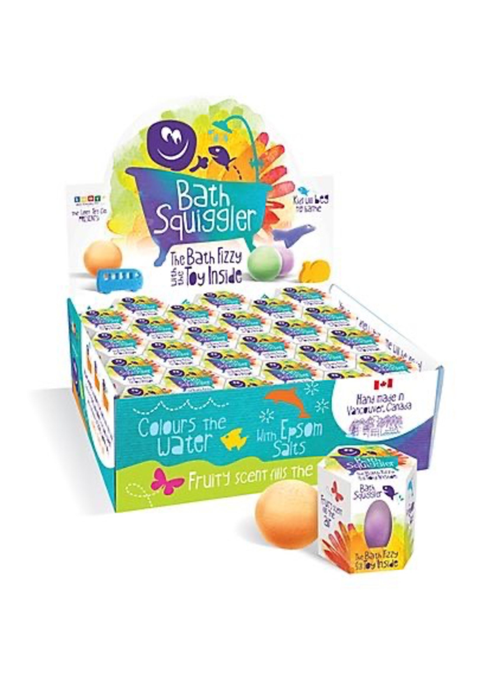 Bath Squigglers Loot Toy, Bath Squigglers, Bath Bomb Scented Fizzy with Hidden toy