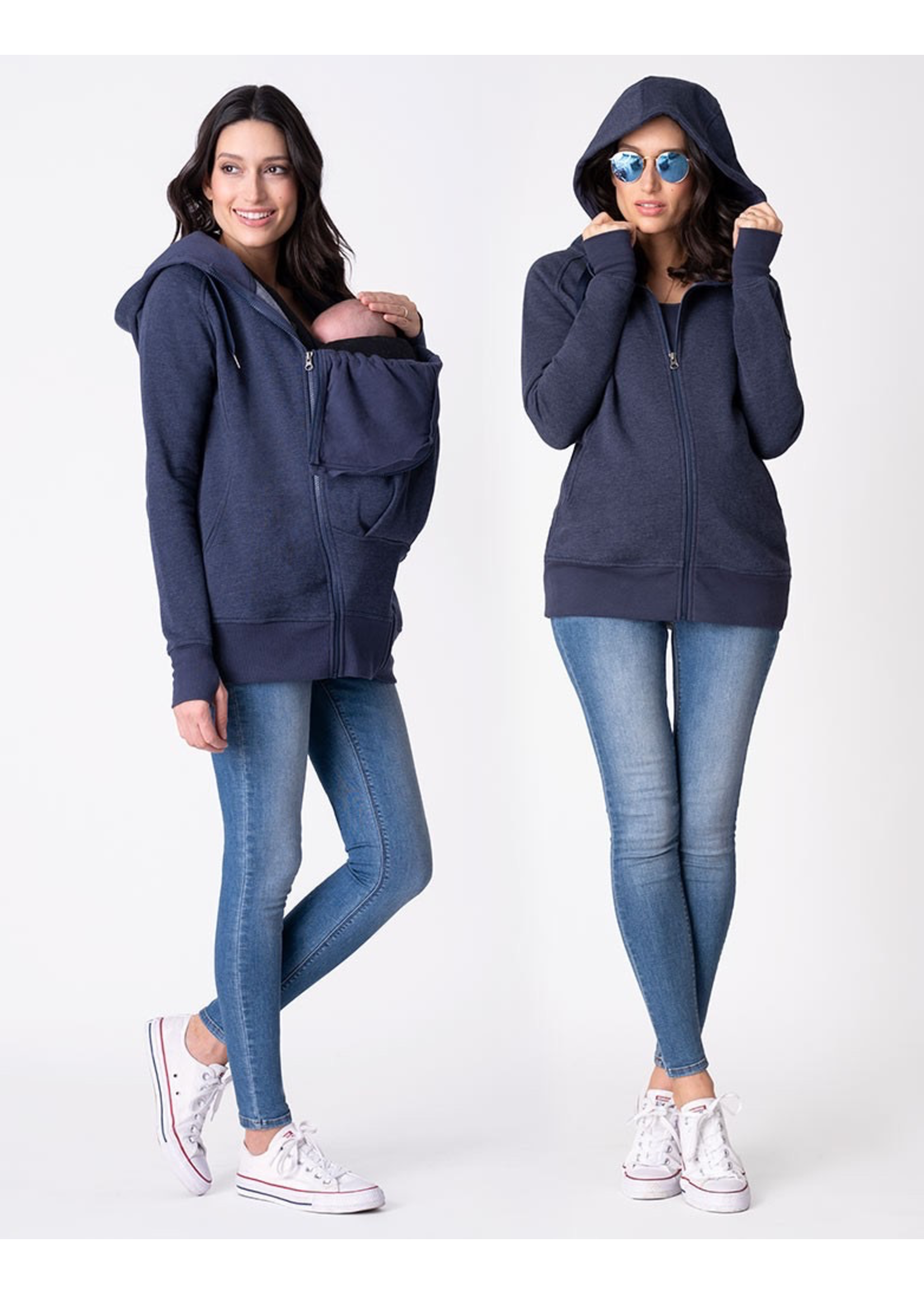 Seraphine Seraphine, Connor: 3-In-1 Active Hoodie in Navy