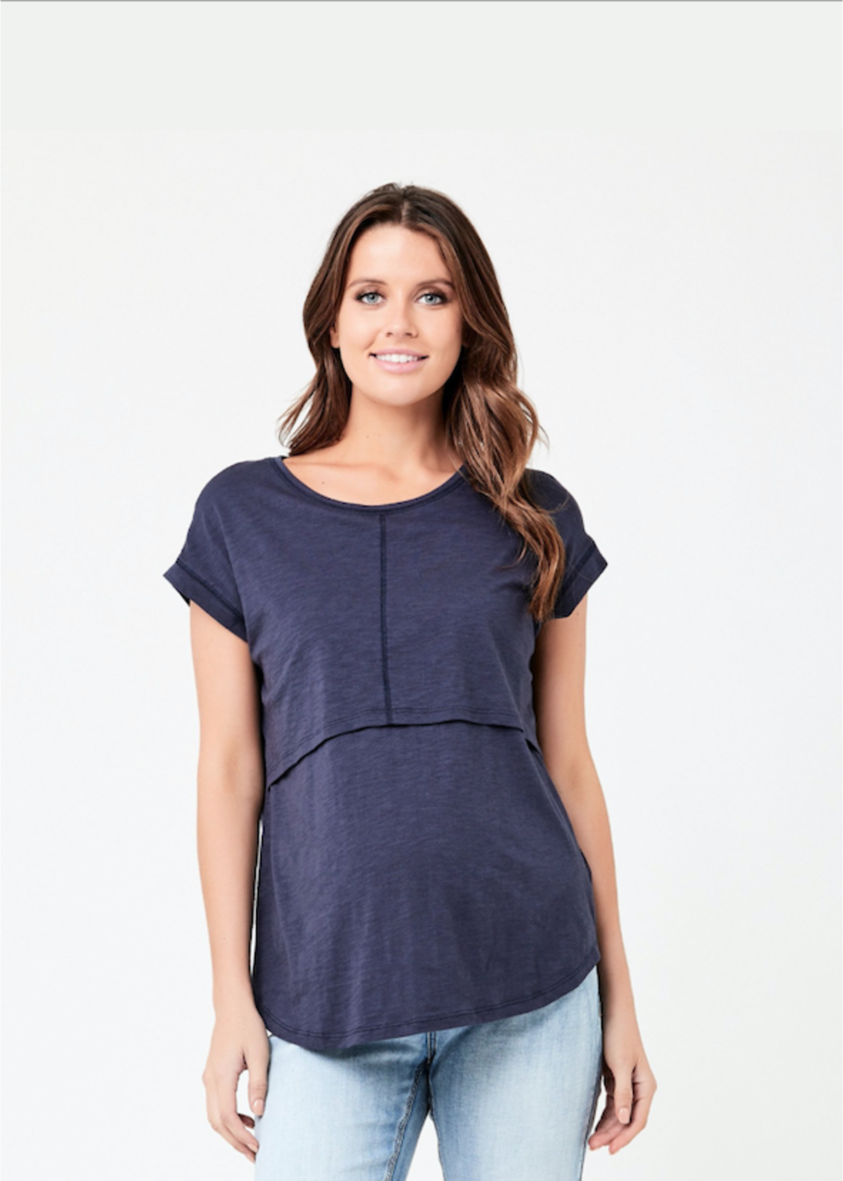 Ripe Maternity Ripe Maternity, Richie Nursing Tee || Indigo