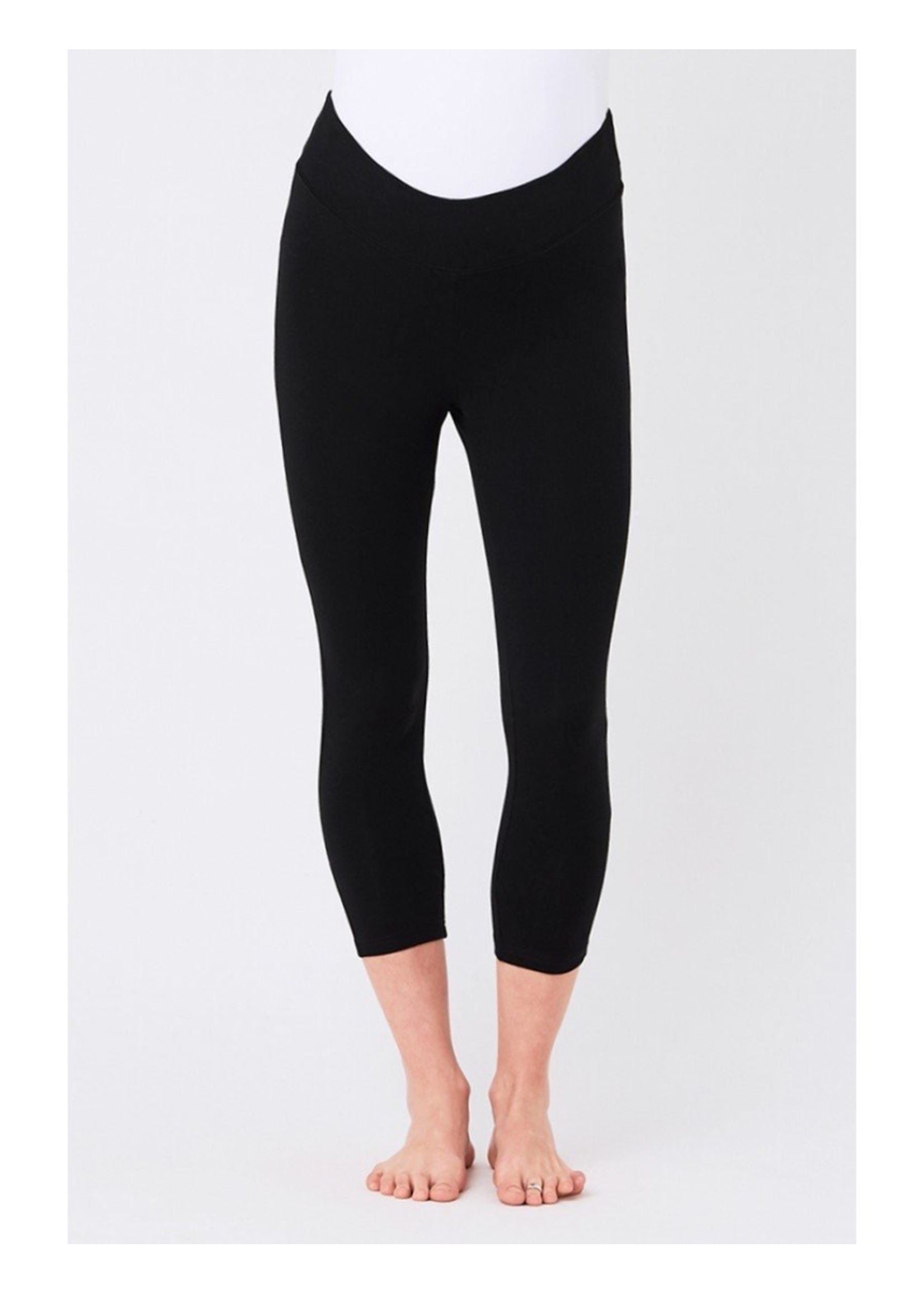 Ripe Maternity Ripe Maternity,  Basic 3/4 Legging || Black