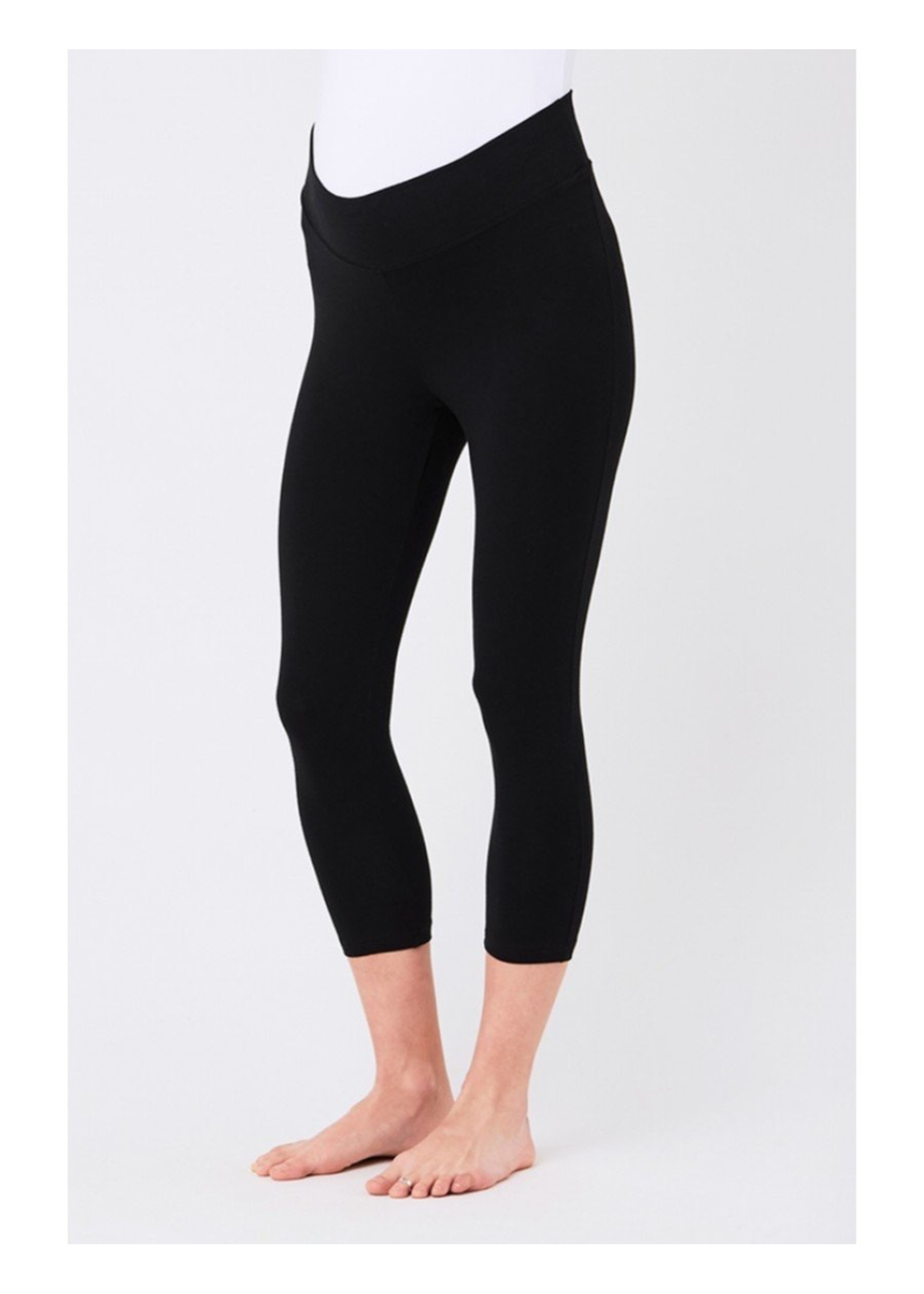 Ripe Maternity Ripe Maternity,  Basic 3/4 Legging || Black