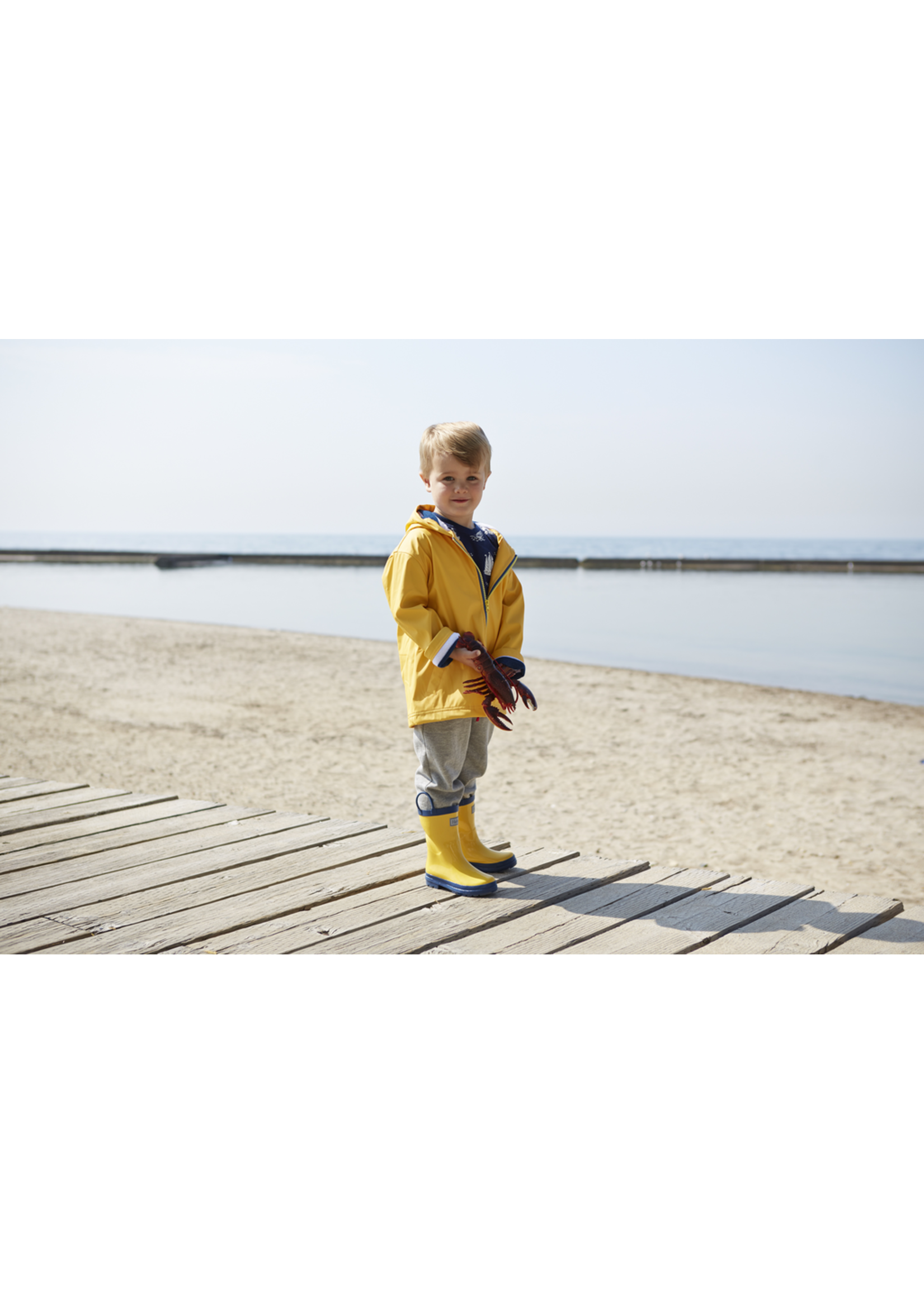Hatley Hatley, Yellow & Navy Splash Jacket for Boy