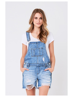 Ripe Maternity Ripe Maternity, Denim Short Overalls ll Pale Blue