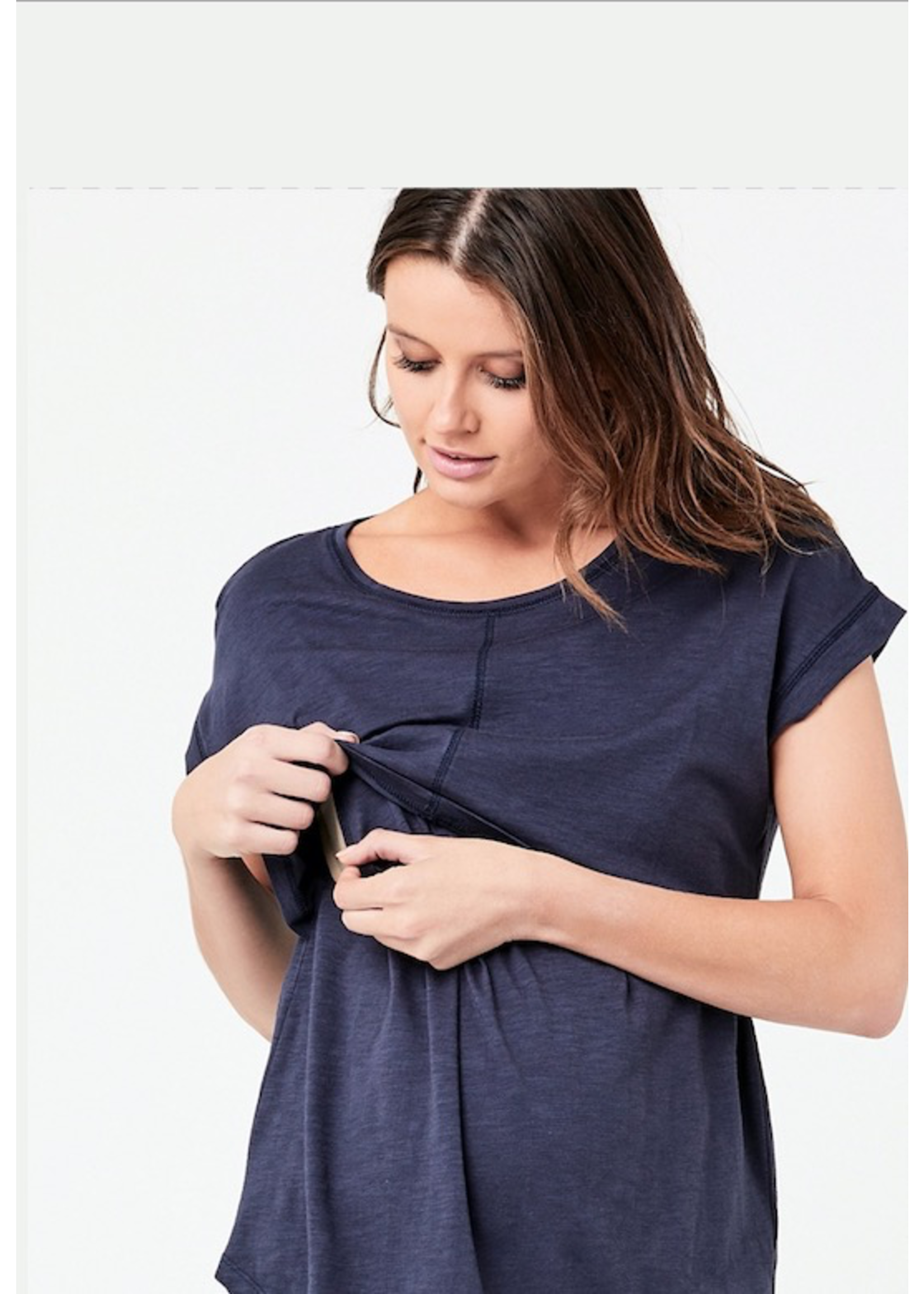 Ripe Maternity Ripe Maternity, Richie Nursing Tee || Indigo