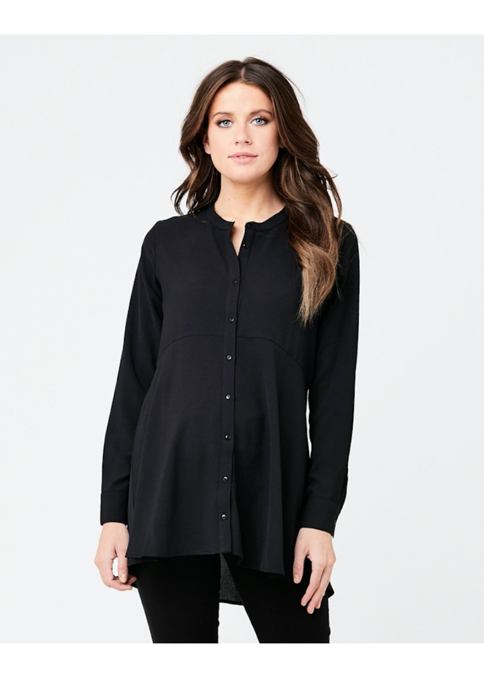 Ripe Maternity Ripe Maternity, Peplum Shirt, Black