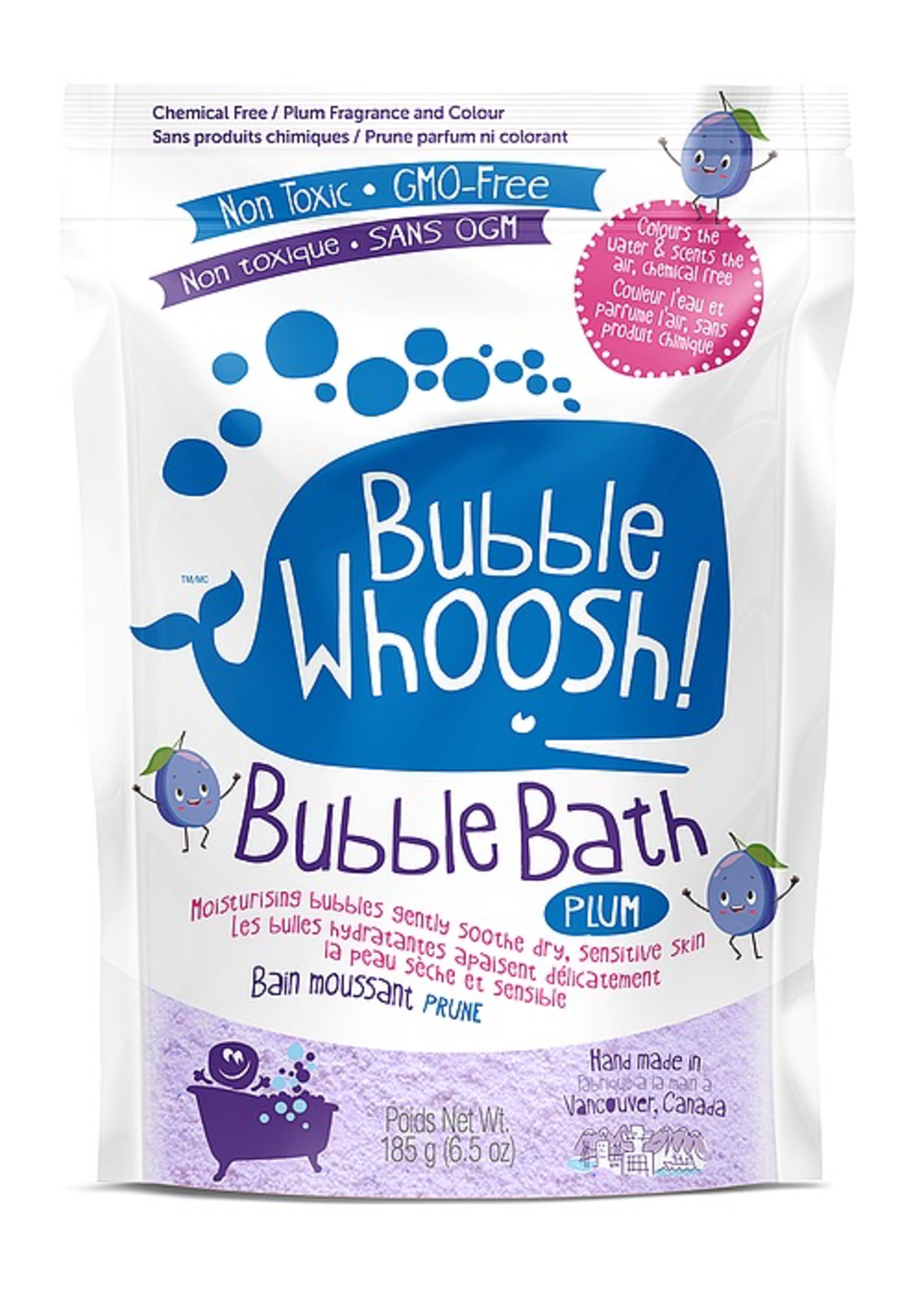 Loot Toys Loot Toy Co., Bubble Whoosh- Plum Bubble Bath, 185g